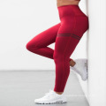 Cross - border hot style popular offset printing two bar printing running fitness yoga leggings nine - split pants